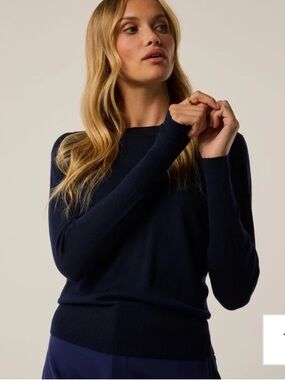 Greyson Leith Sweater Navy NWT Size L